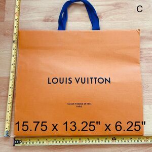 LV Louis Vuitton Paper Shopping Gift Bag - large bag (15.75 x 13.25" x 6.25") [C